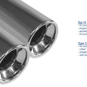 Fox BMW E46 320/ 323/ 325/ 328/ 330 Endschalldämpfer zweiflutig - 2x76 Typ 13 Neue Ware