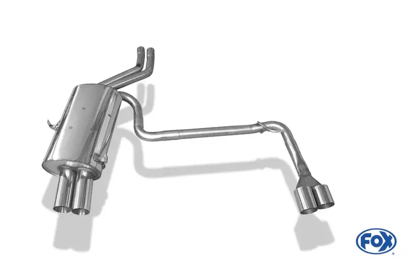 Fox BMW E46 320/ 323/ 325/ 328/ 330 Endschalldämpfer Ausgang rechts/links zweiflutig - 2x76 Typ 10 rechts/links Online Kaufen