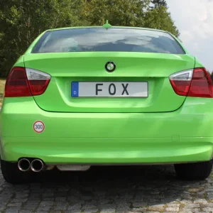 Bestpreis Fox BMW E90/91 318i/ 320i Endschalldämpfer - 2x80 Typ 24