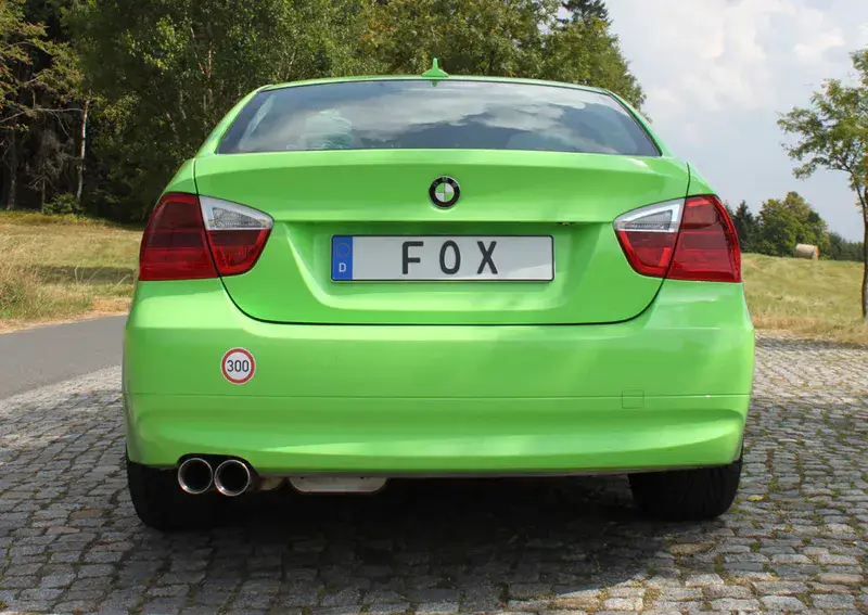 Bestpreis Fox BMW E90/91 318i/ 320i Endschalldämpfer - 2x80 Typ 24
