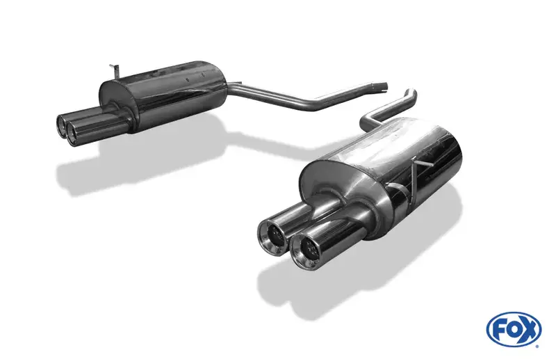 Sale Fox BMW E38 730i/ 735i/ 740i - Mit Stoßstangenausschnitt Endschalldämpfer rechts/links - 2x90 Typ 13 rechts/links