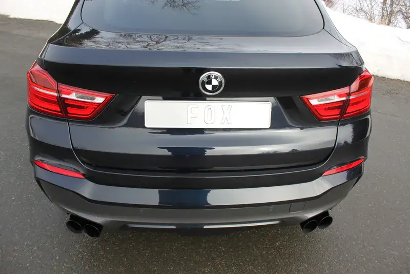 Fox BMW X4 F26 - 35i 35d Endschalldämpfer quer Ausgang rechts/links - 2x90 Typ 25 rechts/links Schwarz Jetzt Bestellen