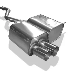 Begrenztes Angebot Fox BMW Z4 E85 Endschalldämpfer inkl. Y-Verbindungsrohr 2x50mm - 2x80 Typ 10