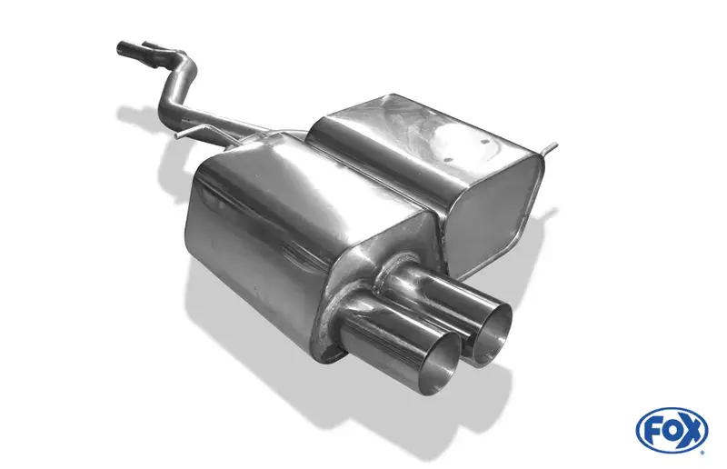 Begrenztes Angebot Fox BMW Z4 E85 Endschalldämpfer inkl. Y-Verbindungsrohr 2x50mm - 2x80 Typ 10