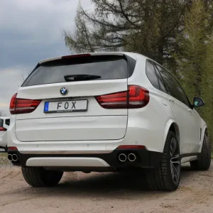 Solange Der Vorrat Reicht Fox BMW X5 F15 Endschalldämpfer quer Ausgang rechts/links, Eingang doppelflutig - 2x80 Typ 16 rechts/links