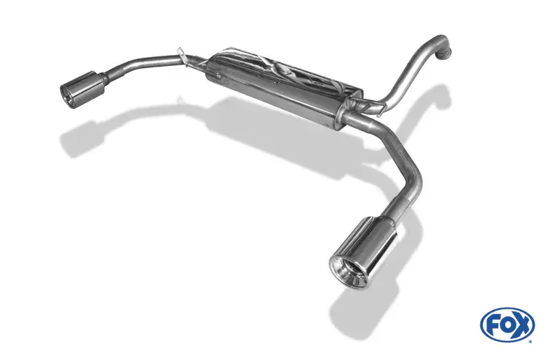 Top-Angebot Fox CitroenC1/ Toyota Aygo Endschalldämpfer Ausgang rechts/links - 1x90 Typ 13 rechts/links