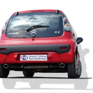 Kracherpreis Fox CitroenC1/ Toyota Aygo Endschalldämpfer Ausgang rechts/links - 106x71 Typ 33 rechts/links