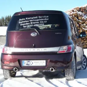 Fox Daihatsu Materia Endschalldämpfer rechts/links - 1x90 Typ 13 rechts/links Knallerangebot