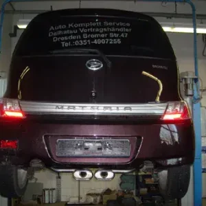 Fox Daihatsu Materia Endschalldämpfer mittig - 2x150x70 Typ 53 mittig Sichere Zahlung