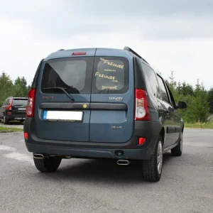 Letzte Chance Fox Dacia Logan Kombi Endschalldämpfer Ausgang rechts/links - 130x50 Typ 52 rechts/links