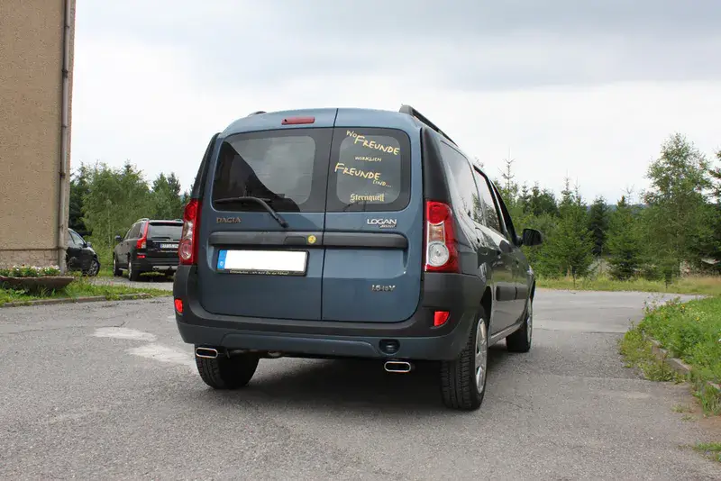 Letzte Chance Fox Dacia Logan Kombi Endschalldämpfer Ausgang rechts/links - 130x50 Typ 52 rechts/links