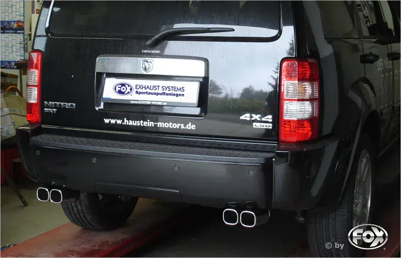 Wochenendangebot Fox Dodge Nitro Endrohrsystem rechts/links - 2x78x75 Typ 70 rechts/links