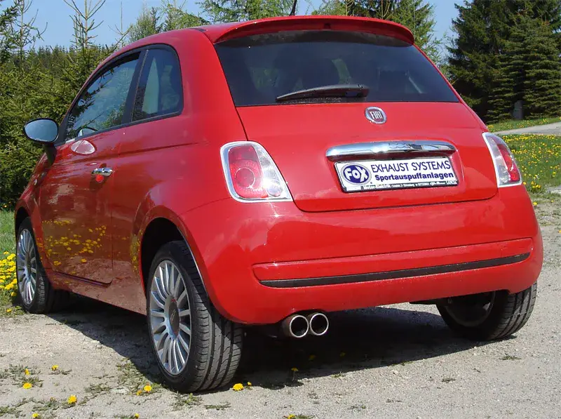 Mega-Angebot Fox Fiat 500/ 500C Endschalldämpfer - 2x76 Typ 12