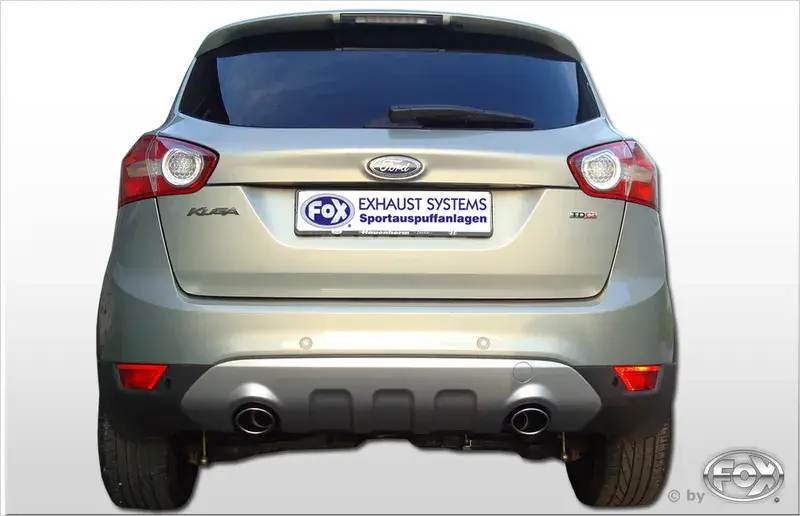 Sofort Bestellen Fox Ford Kuga Endschalldämpfer Ausgang rechts/links - 106x71 Typ 32 rechts/links