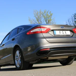Expressversand Fox Mondeo V Schrägheck/ Turnier/ Stufenheck Endschalldämpfer quer Ausgang rechts/links - Ausgang der Endrohre in der originalen Stoßstange