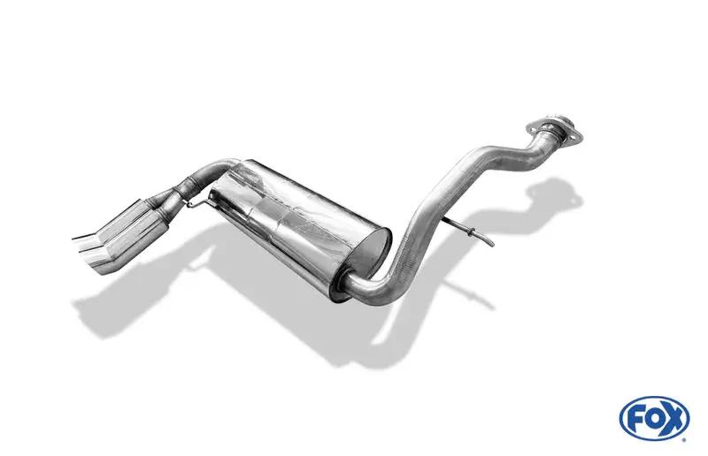 Fox Honda Civic III/ CRX II Endschalldämpfer quer - 2x90 Typ 18 Neu