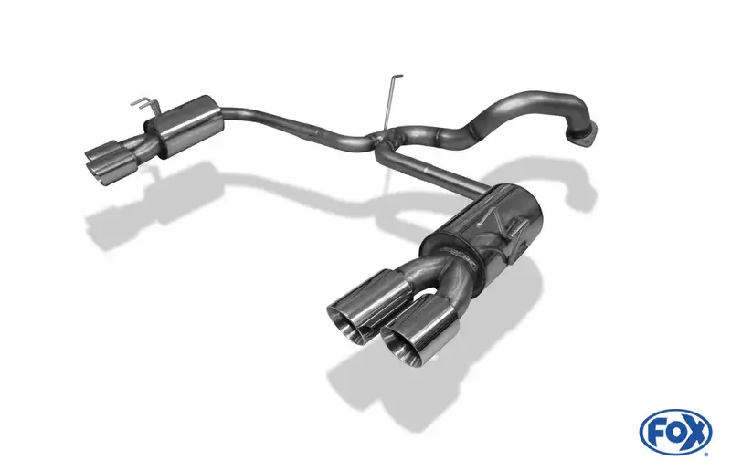 Echt Fox Honda Civic IX Type R Endschalldämpfer quer Ausgang rechts/links- 2x90 Typ 25 rechts/links