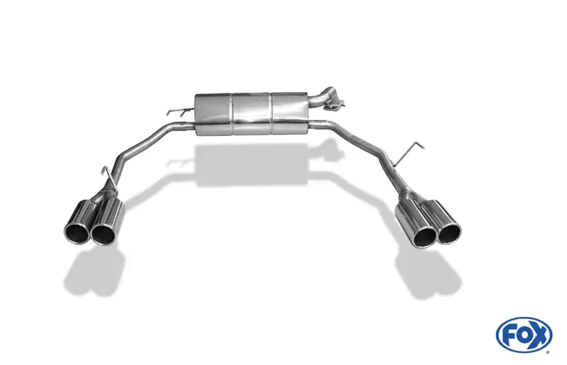 Begrenztes Angebot Fox Honda Civic IX Hatchback Endschalldämpfer quer Ausgang rechts/links- 2x90 Typ 12 rechts/links