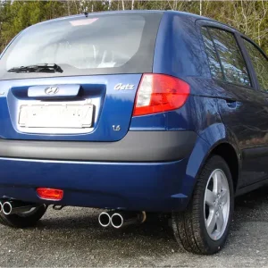 Markenware Fox Hyundai Getz - 3/5 türer Endschalldämpfer Ausgang rechts/links - 2x80 Typ 13 rechts/links