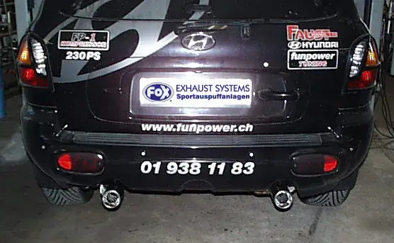 Direktkauf Fox Hyundai Santa Fé - SM Endschalldämpfer rechts/links - 1x90 Typ 13 rechts/links