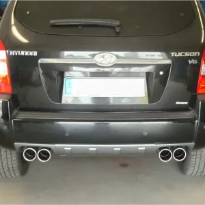 Fox Hyundai Tucson Allrad 2,7l - JM Endschalldämpfer quer Ausgang rechts/links - 2x90 Typ 12 rechts/links Preisreduziert
