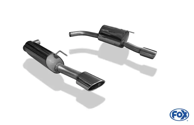 Highlight Fox Jaguar XK8/ XKR Typ QEV/ QDV Endschalldämpfer rechts/links Ø63,5 - 115x85 Typ 38 rechts/links