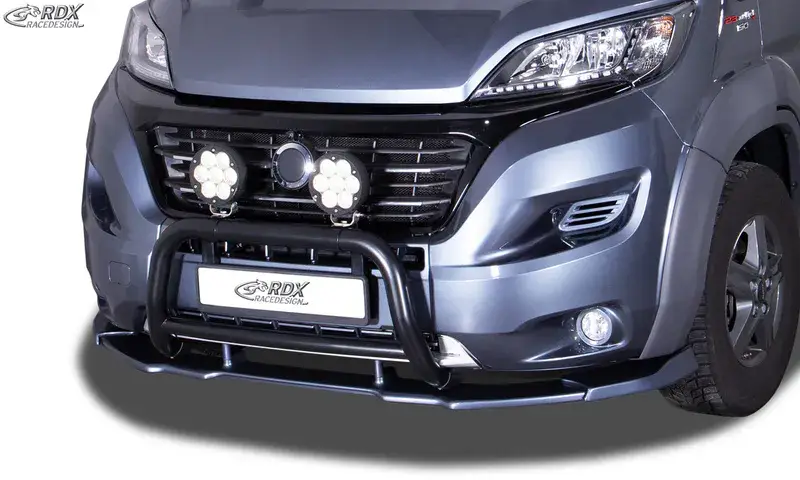 Mega-Angebot RDX Frontspoiler VARIO-X für FIAT Ducato (2014-2024) & CITROEN Jumper (2014-2024) & OPEL Movano (2021-2024) & PEUGEOT Boxer (2014-2024) & RAM ProMaster (2013-2025) (mit Radlaufverbreiterungen, z.B. Heavy / Maxi) Spoilerlippe