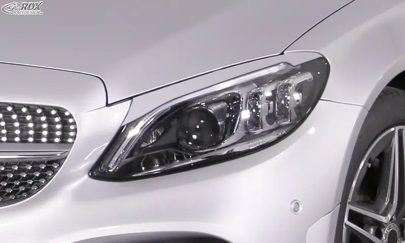 Bestseller RDX Scheinwerferblenden für MERCEDES C-Klasse W205, S205, C205 (2014+) Böser Blick