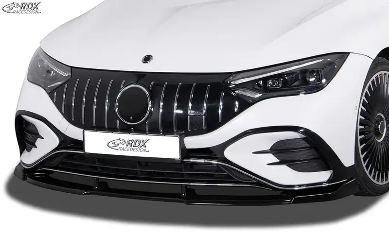 RDX Frontspoiler VARIO-X für MERCEDES EQE Limousine, auch AMG & AMG-Line (V295, 2022+) Frontlippe Front Ansatz Vorne Spoilerlippe Rabatt