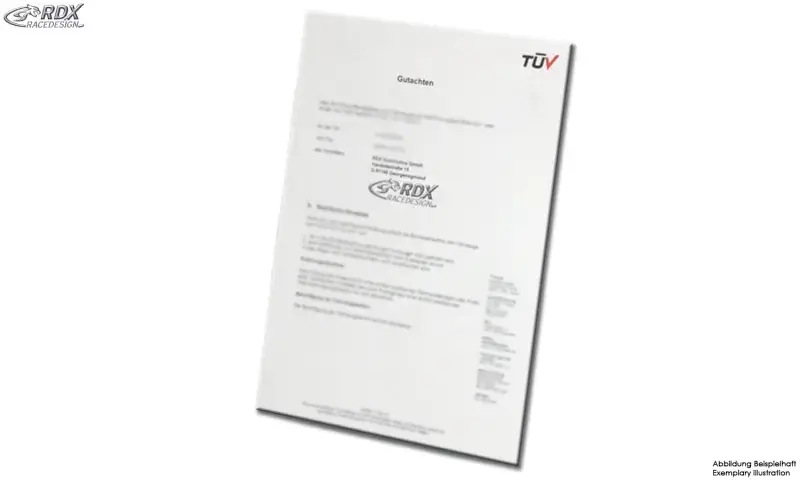 Preiswert Gutachten für RDX Heckspoiler OPEL Corsa D (2/3-türer) Produkt: RDDS113 / 6133