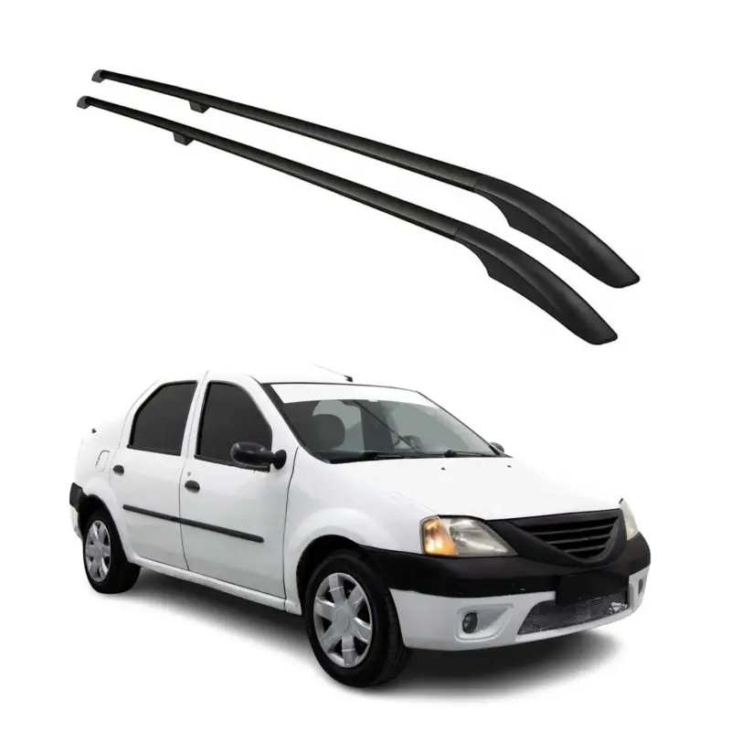 Dachreling Dachgepäckträger für Dacia Logan MCV Kombi 2006-2013 Alu Schwarz Neu