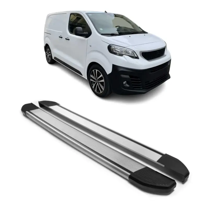 Preis Gesenkt Alu Seitenschweller Trittbretter für Peugeot Expert 2016-2026 L1 Kurzer Silber