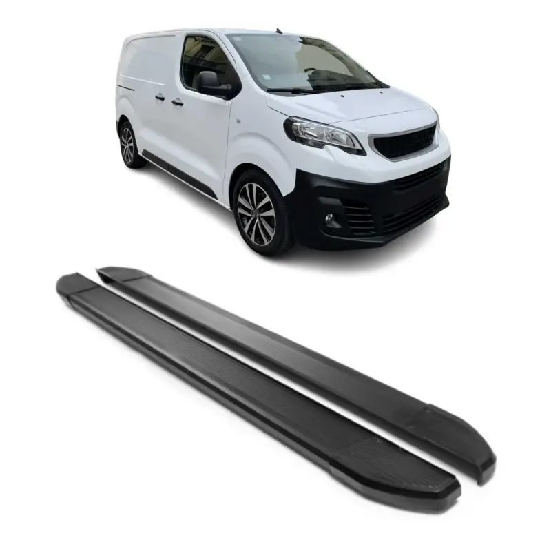 Alu Seitenschweller Trittbretter für Peugeot Expert 2016-2026 L1 Kurzer Schwarz Sale