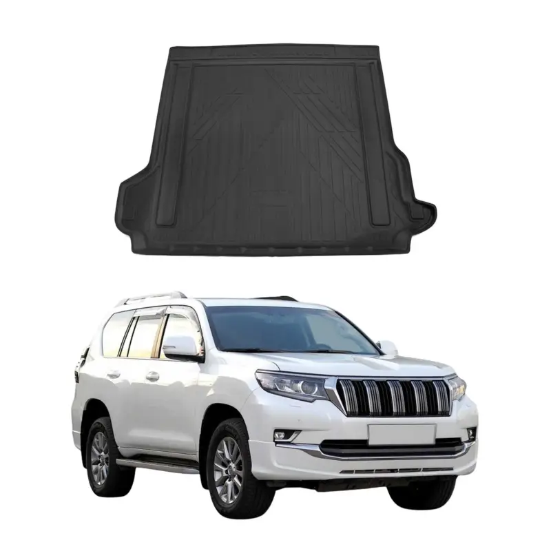 Schnäppchen Kofferraummatte Kofferraumwanne für Toyota Land Cruiser Prado 2017-2021 Gummi