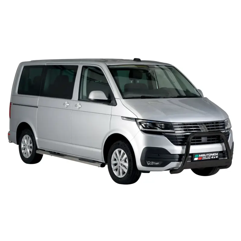 Frontbügel Frontschutzbügel für VW T6.1 Transporter 2019-2024 ø63 Stahl Schwarz Echt