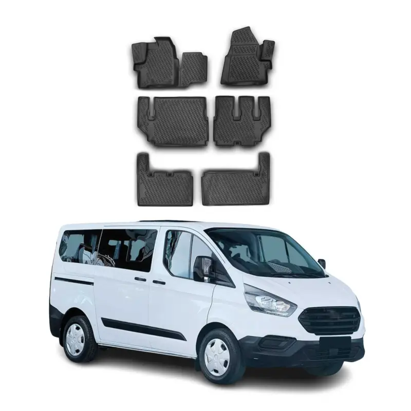 OMAC Gummimatten Fußmatten für Ford Tourneo Custom mk1 2012-2017 9Sitze Pre-FL Letzte Chance