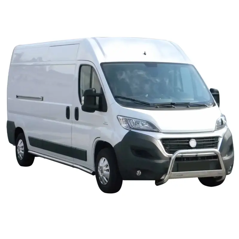 Sofort Bestellen Edelstahl Frontbügel Frontschutzbügel für Fiat Ducato 2014-2023 Grau ø 63 mm