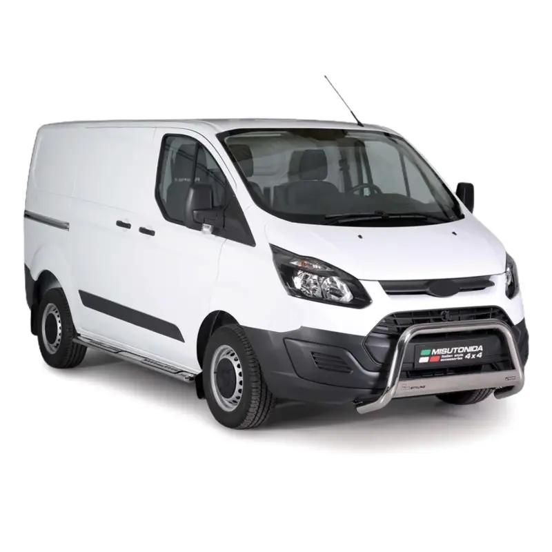 Garantierte Lieferung Frontschutzbügel für Ford Transit Custom Kurzer Radstand 2013-2017 Grau Ø 63 mm