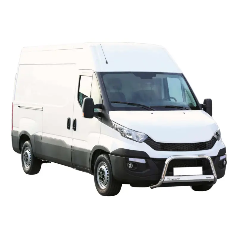 Must-Have Edelstahl Frontbügel Frontschutzbügel für Iveco Daily 2014-2018 Grau Ø 63 mm