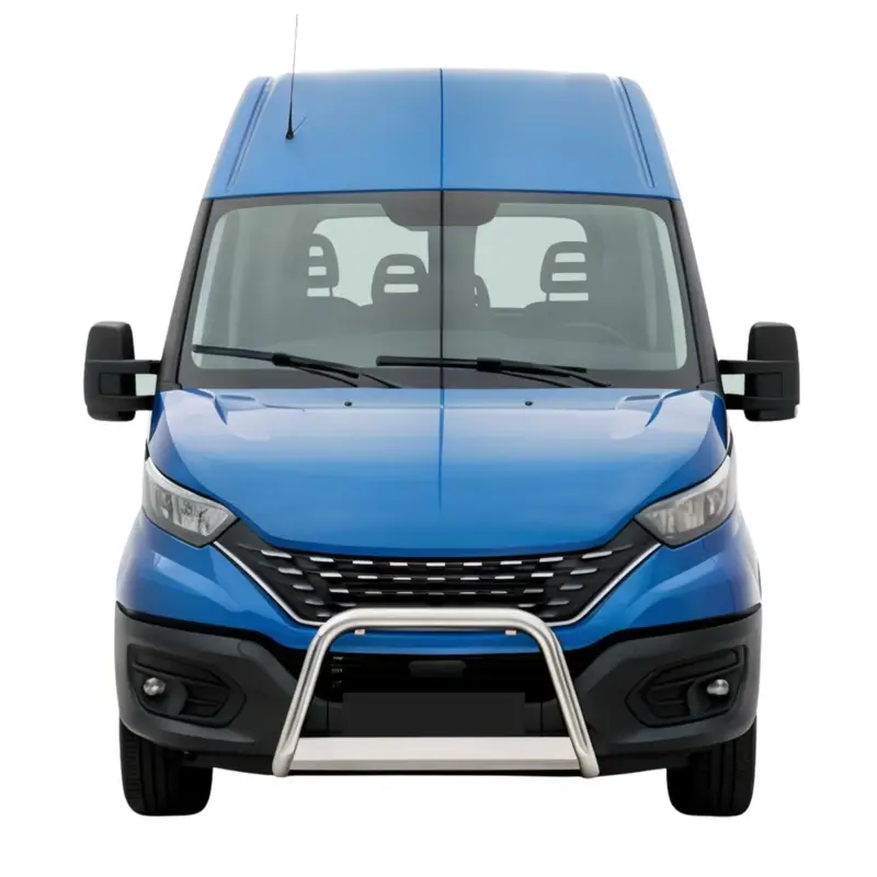 Edelstahl Frontbügel Frontschutzbügel für Iveco Daily 2019-2023 Grau Ø 63 mm Begrenztes Angebot