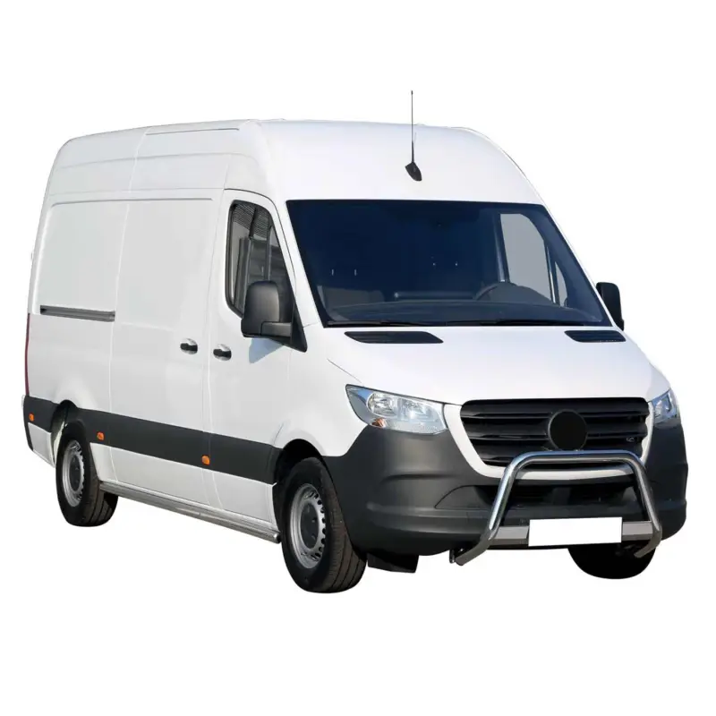 Neu Im Sortiment Edelstahl Frontbügel Frontschutzbügel für Mercedes Sprinter 2018-2026 Grau 63 mm