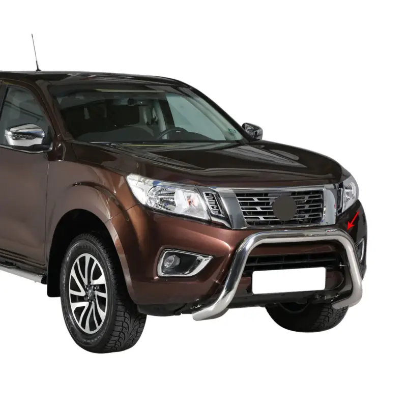 Highlight Frontbügel Frontschutzbügel für Nissan NP300 Navara 2016-2021 ø76mm Stahl Silber
