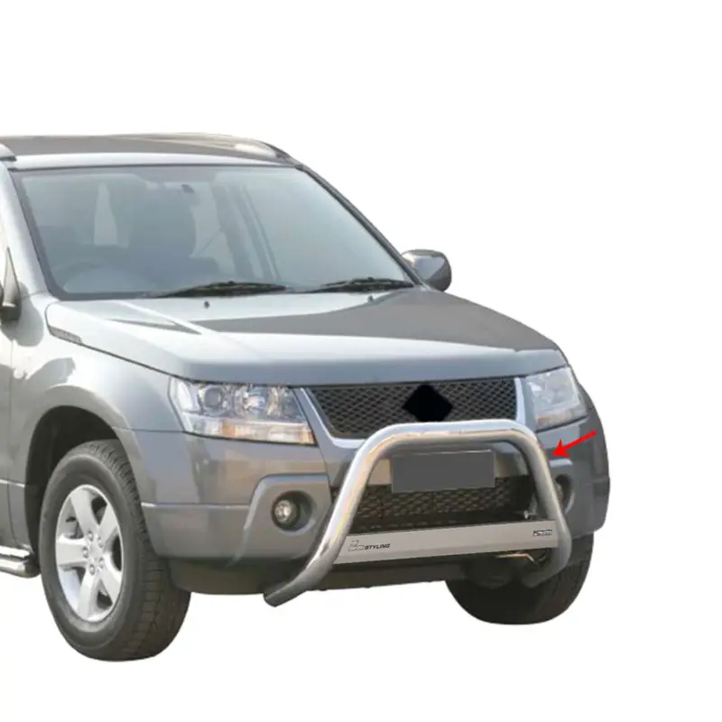 Frontbügel Frontschutzbügel für Suzuki Grand Vitara 2005-2008 ø63mm Stahl Silber Finale Aktion