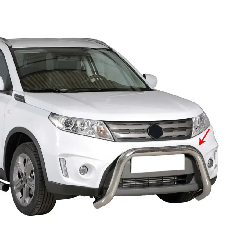 Edelstahl Frontbügel Frontschutzbügel für Suzuki Vitara 2015-2018 Grau Ø 76 mm Nur Für Kurze Zeit