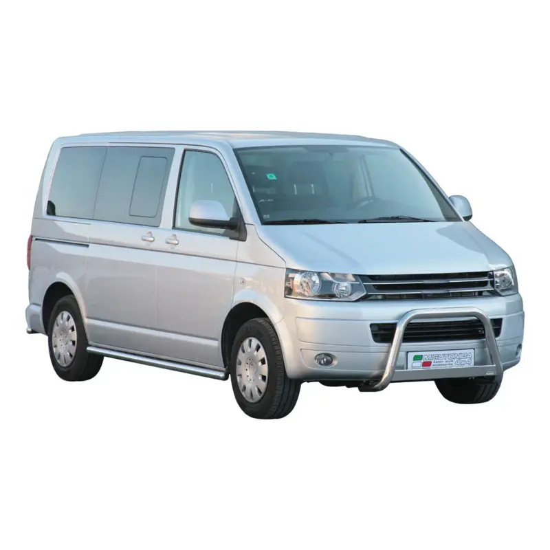 Preiswert Edelstahl Frontbügel Frontschutzbügel Glanz für VW T5 2010-2021 Grau Ø 63 mm