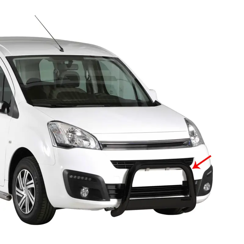 Saisonangebot Frontbügel Frontschutzbügel für Citroen Berlingo 2015-2018 ø63mm Stahl Schwarz