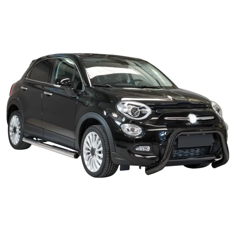 Frontbügel Frontschutzbügel für Fiat 500X 2014-2018 ø76mm Stahl Schwarz Schutz Mega-Angebot