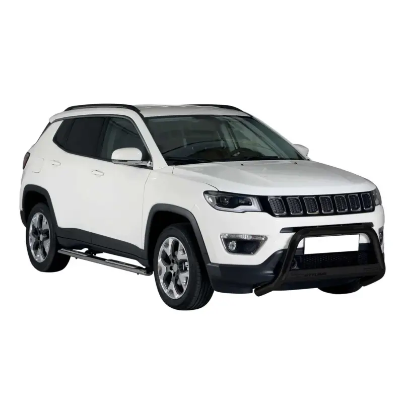 Zertifiziert Frontbügel Frontschutzbügel für Jeep Compass 2016-2021 ø63mm Stahl Schwarz