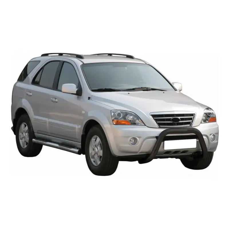 Frontbügel Frontschutzbügel für Kia Sorento 2006-2009 ø76mm Stahl Schwarz Schutz Geprüft