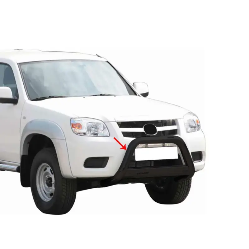Frontbügel Frontschutzbügel für Mazda BT-50 2009-2012 ø63mm Stahl Schwarz Schutz Rabatt